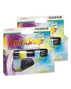 Fujifilm quicksnap flash eenmalige camera, 27 opnames 2-pak