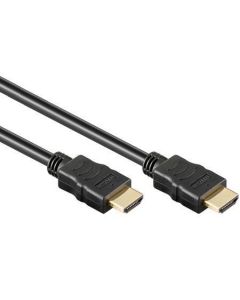 Inline HDMI A naar HDMI A kabel - 1 meter zwart