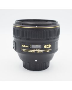 Nikon AF-S Nikkor 58mm f1.4 G + 1 Jaar garantie - 203708 - Occasion
