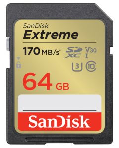 SanDisk SDXC 64GB Extreme 170Mb/s V30