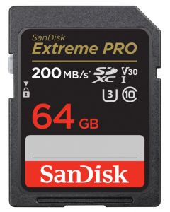Sandisk SDXC 64GB Extreme PRO 200mb/s V30