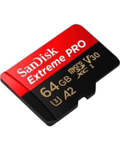 Sandisk microSDHC 64GB Extreme PRO 200mb/s V30 A2 geheugenkaart