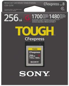 Sony Tough G CFexpress 256 Gb Type B - 1700r/1480w mbps geheugenkaart + €50,- Cashback