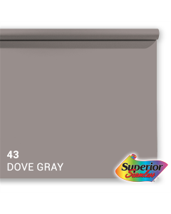Superior Achtergrondpapier 43 Dove Grey 2,72 x 11m (Alleen ophalen)